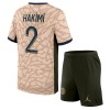 Original Trikotsatz Paris Saint-Germain Hakimi 2 4.trikot Jordan 2023-24 Für Kinder